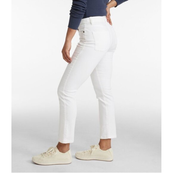 NWT LL Bean Womens Petite Size 16 16P High-Rise Slim-Leg Ankle True Shape Jeans - Picture 3 of 4